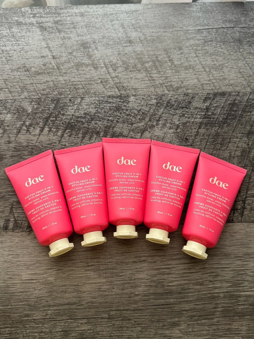 Dae Cactus Fruit 3-in-1 Styling Cream Bundle – 5 Travel Sizes (30mL/1oz Each)